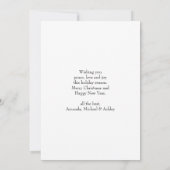 Aquarellkerzen und Poinsettia Weihnachten (Rückseite)