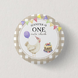 Aquarellkick 1. Geburtstag Button