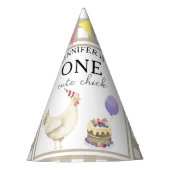 Aquarellkick 1. Geburtstag Partyhütchen (Vorderseite)