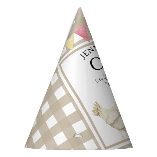 Aquarellkick 1. Geburtstag Partyhütchen (Links)