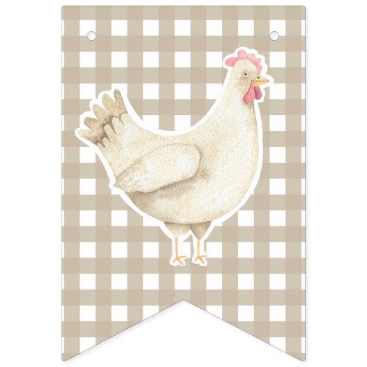 Aquarellkick 1. Geburtstag Wimpelkette (Zweite Fahne)