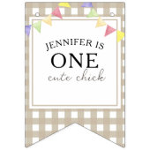 Aquarellkick 1. Geburtstag Wimpelkette (Erste Fahne)