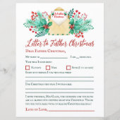 Aquarellkids Brief an den Weihnachtsmann / Vater W (Vorderseite)