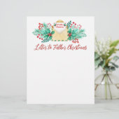 Aquarellkids Brief an den Weihnachtsmann/ Vater We Briefbogen (Stehend Vorderseite)