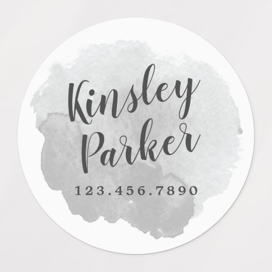 Aquarellkids Name Wasserdicht Etiketten (Design 2)