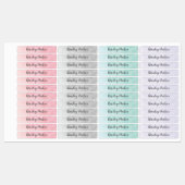 Aquarellkids Wassersicherer Name Etiketten (Blatt)