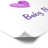 Aquarellkids Zimmerdekor Regenbogen Personalisiert Poster (Ecke)