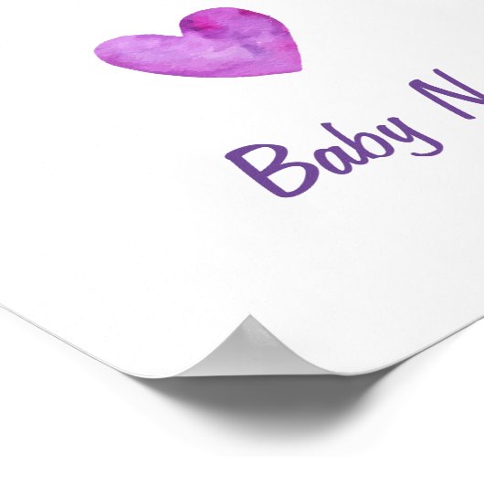 Aquarellkids Zimmerdekor Regenbogen Personalisiert Poster (Ecke)