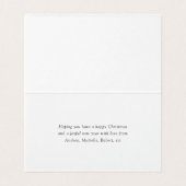 Aquarellkiefer Bäume Weihnachtsfest Foto (Innenseite Aufgefaltet)