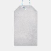 Aquarellkiefer,Kiefernfische Schnee Geschenkanhänger (Rückseite)