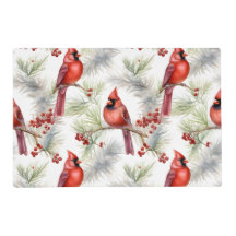 Aquarellkiefer und Kardinal Urlaub