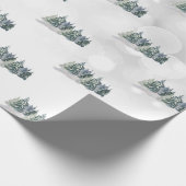 Aquarellkiefer, Wald Geschenkpapier (Ecke)