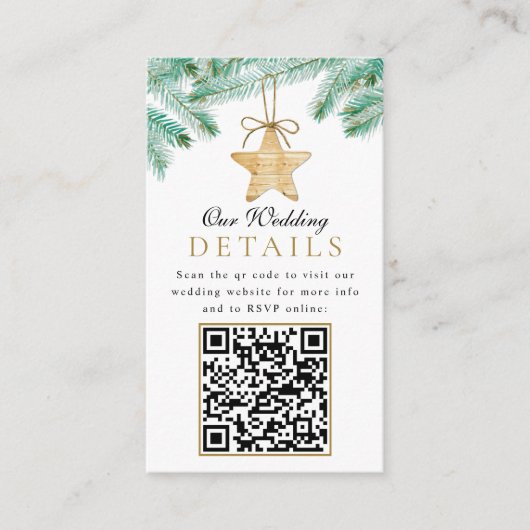 Aquarellkiefer Weihnachten Weihnachten Weihnachten Begleitkarte (Vorderseite)