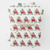 Aquarellkiefer Weihnachtsblumenbaum Geschenkpapier Set (Beispiel)