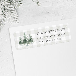 Aquarellkiefern Familienname Rücksendeadresse