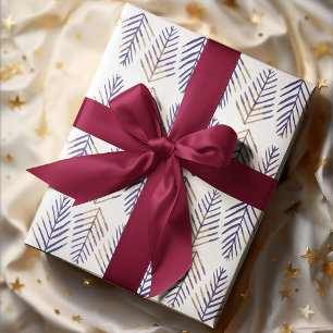 Aquarellkiefern - lila geschenkpapier set