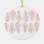 Aquarellkiefern - rosa keramik ornament (Vorne)