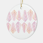 Aquarellkiefern - rosa keramik ornament (Links)