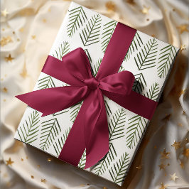 Aquarellkiefern - saftig grün geschenkpapier set