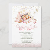 Aquarellkiefernbaum Lebkuchen Weihnachten Einladung (Vorderseite)