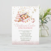 Aquarellkiefernbaum Lebkuchen Weihnachten Einladung (Stehend Vorderseite)