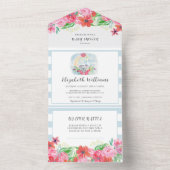 Aquarellkinder Koala mit Mond in einem All In One Einladung (Innen Boden)