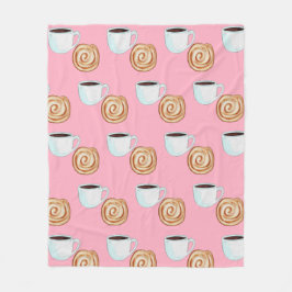 Aquarellkinnamon-Buckaffe Fleecedecke