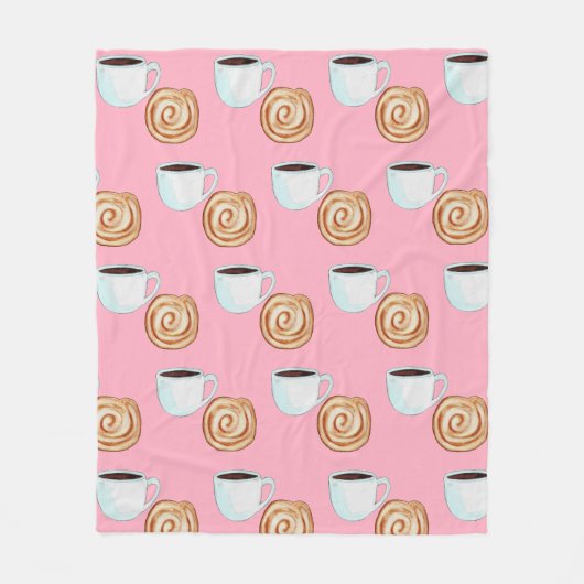 Aquarellkinnamon-Buckaffe Fleecedecke (Vorderseite)