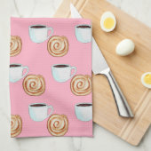 Aquarellkinnamon-Buckaffe Geschirrtuch (Viertel Falte)