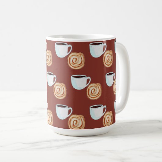 Aquarellkinnamon-Buckaffe Kaffeetasse (VorderseiteRechts)