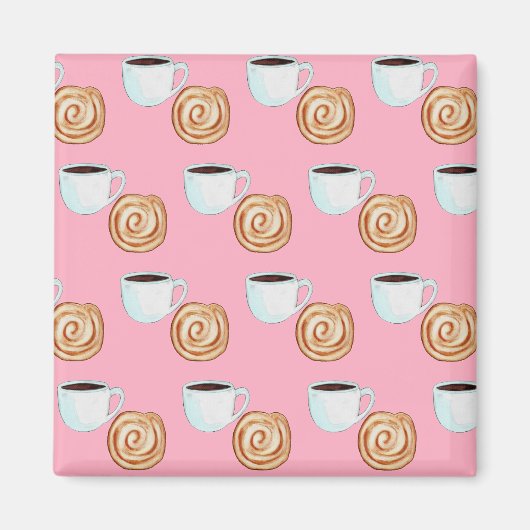 Aquarellkinnamon-Buckaffe Magnet (Vorne)