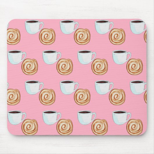 Aquarellkinnamon-Buckaffe Mousepad (Vorne)