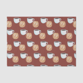 Aquarellkinnamon-Buckaffe Seidenpapier