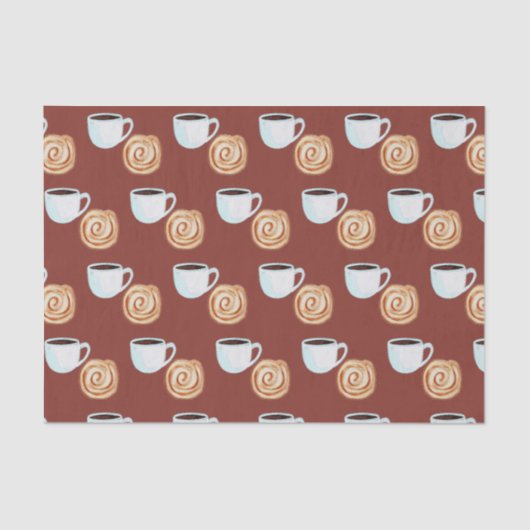 Aquarellkinnamon-Buckaffe Seidenpapier (Vorderseite)