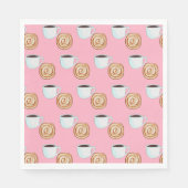 Aquarellkinnamon-Buckaffe Serviette (Vorderseite)