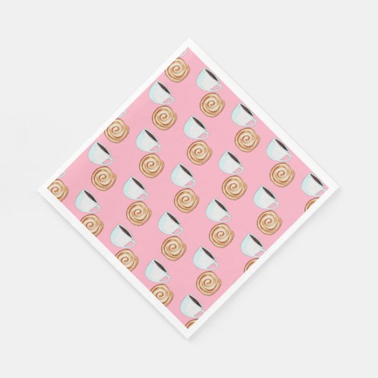 Aquarellkinnamon-Buckaffe Serviette (Ecke)