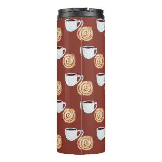 Aquarellkinnamon-Buckaffe Thermosbecher (Rückseite)