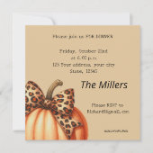 Aquarellkins farbenfrohe Erntedank Dinner Einladung (Vorderseite)