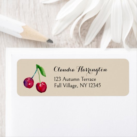 Aquarellkirchen Handgemalte Naturadresse (Insitu)