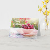 Aquarellkirchen zum Geburtstagsgruß Karte (Gelbe Blume)