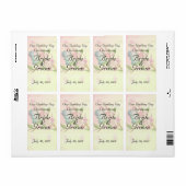 Aquarellkirsche Blüten Schmetterlinge (Vorne)