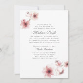 Aquarellkirsche Blüten Taufe Einladung (Vorderseite)