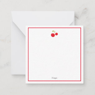 Aquarellkirschen Mitteilungskarte