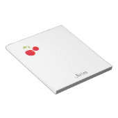 Aquarellkirschen Notizblock (angewinkelt)