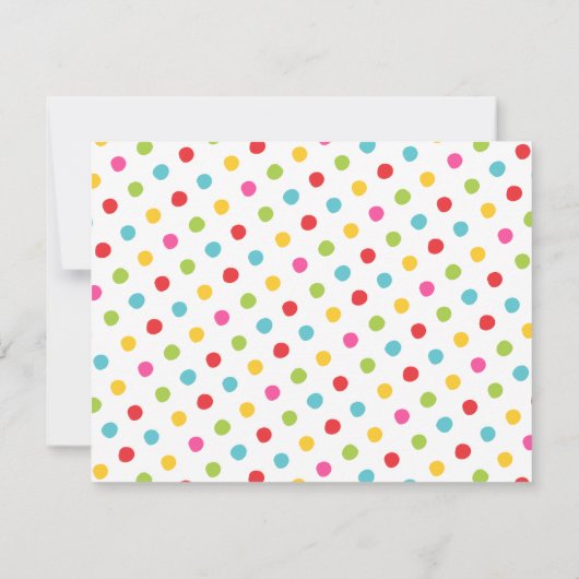 Aquarellkirschen und Dosen Bunte Schreibwaren Dankeskarte (Rückseite)