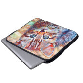Aquarellkitt Laptopschutzhülle (Vorne Knopf)
