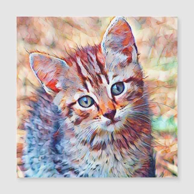 Aquarellkitt Magnetkarte (Vorderseite)