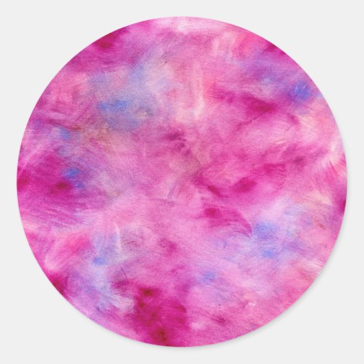 Aquarellkleber Runder Aufkleber (Vorderseite)