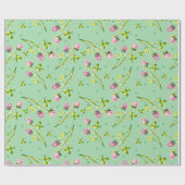 Aquarellklee Geschenkpapier (Flach)