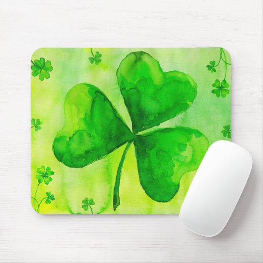 Aquarellklee mousepad (Mit Mouse)